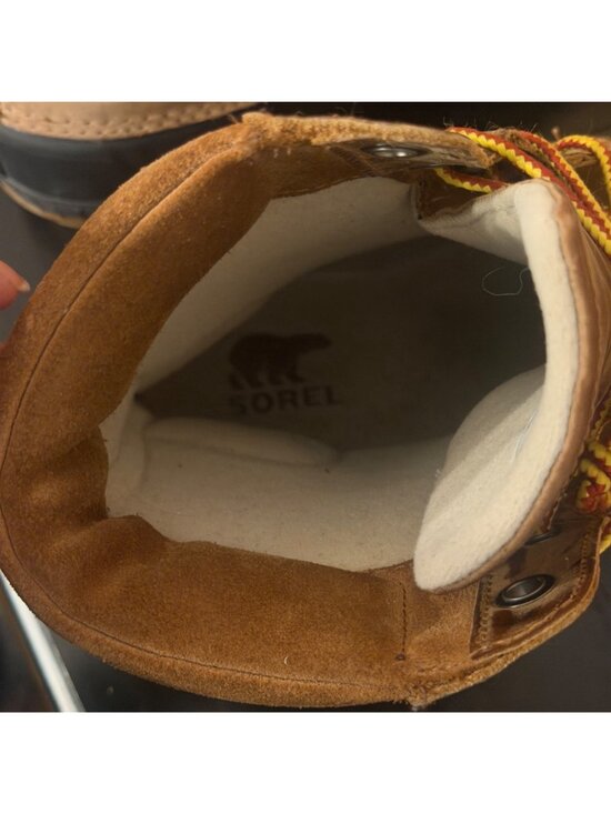 Sorel Mens Waterproof Leather Duck Boots Durable Winter Traction Sole - Size 12 main image 13